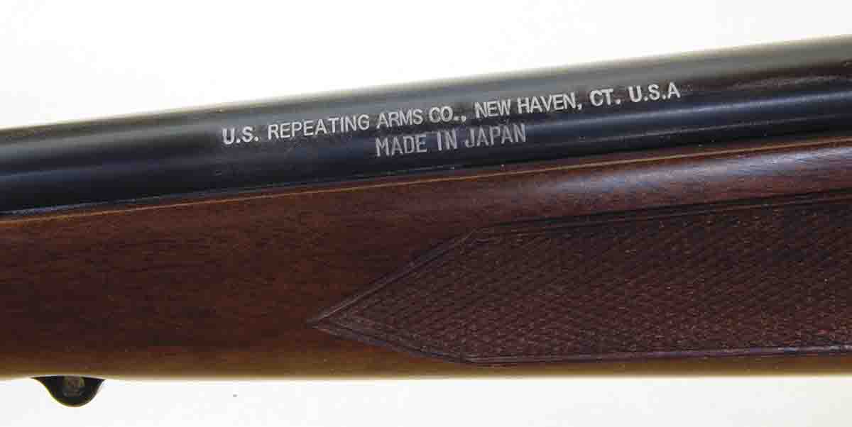 A new sporter marking, “Made in Japan.”